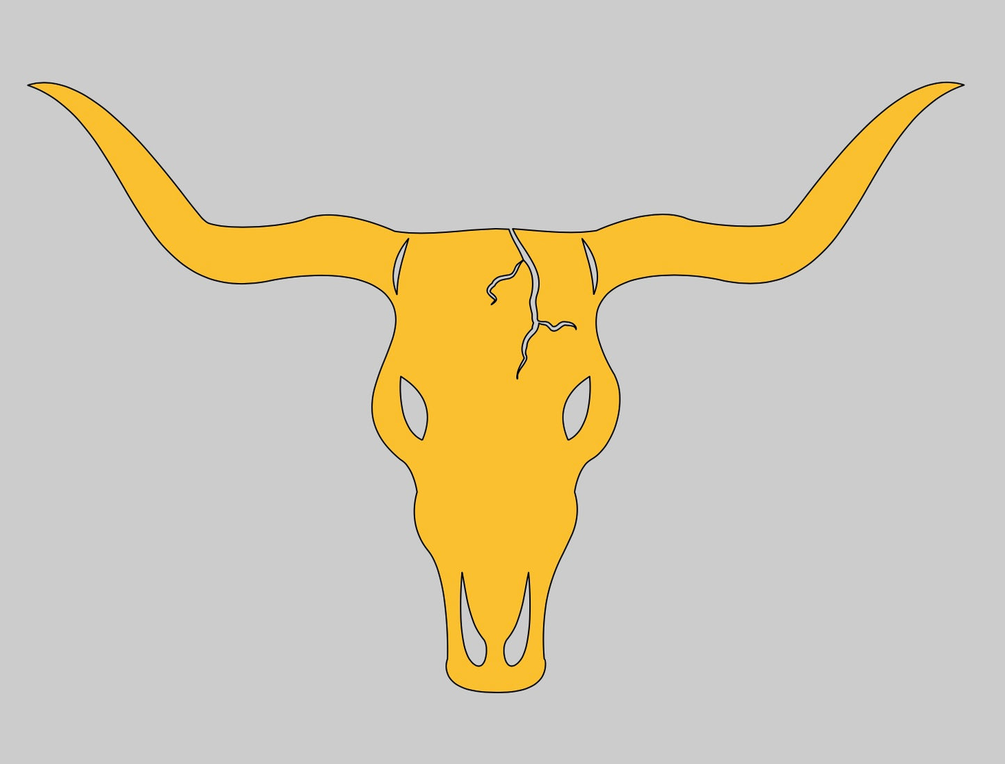 Bull Horns Decal for Trucks, Cars, and more